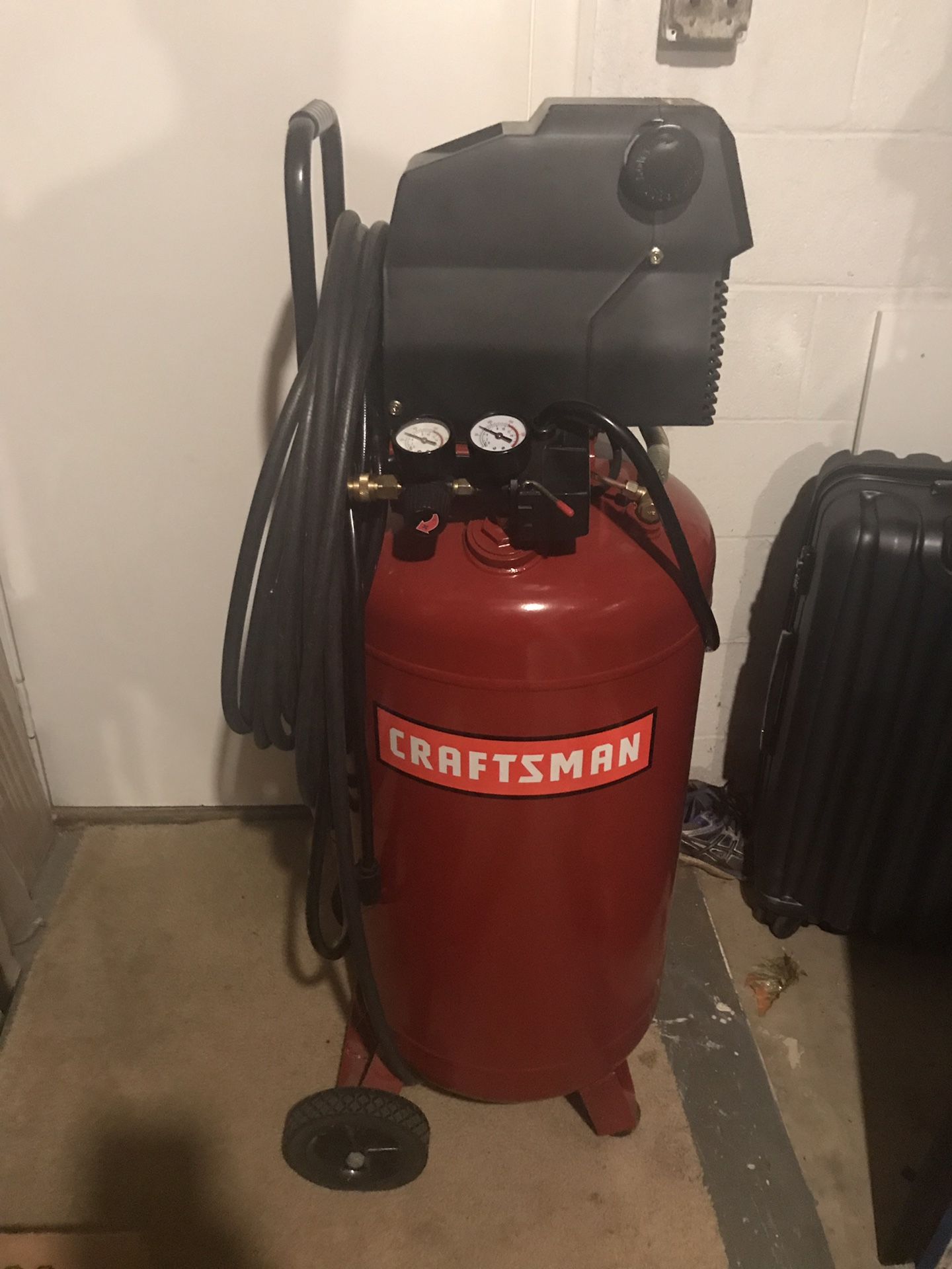 Craftsman 26 gal. Air compressor with impact wrench and ratchet