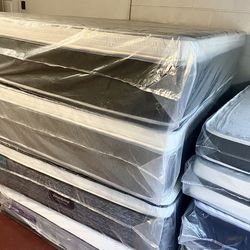 Queen Size Mattress Pillow Top 14” Inches Thick Excellent Comfort Also Available: Twin, Full And King New From Factory Delivery Available