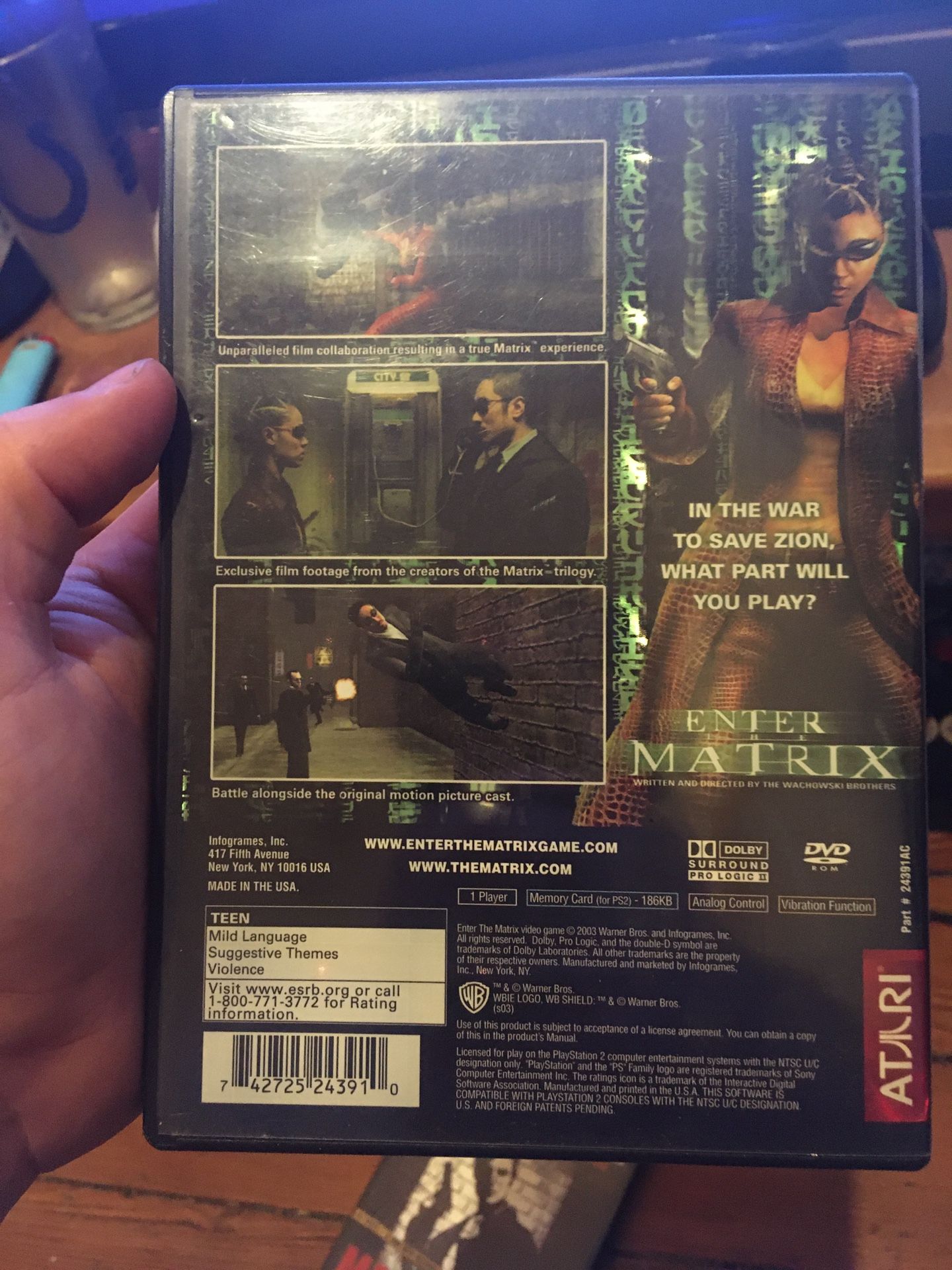 Ps2 Enter Matrix