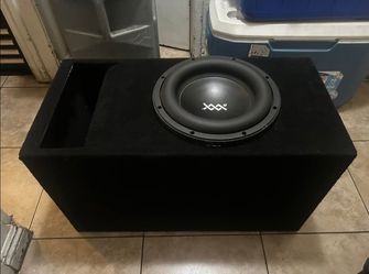 Re Audio Xxx RE Audio 12 inch subwoofer with ported box  4,000 watts