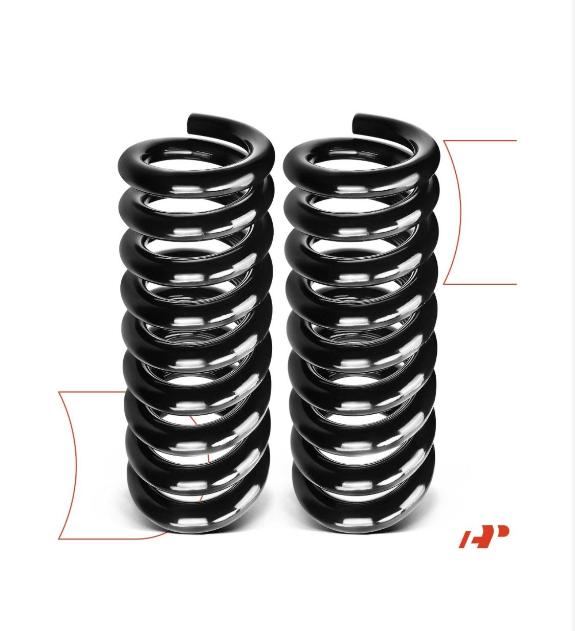 A-Premium 2Pcs Front Suspension Coil Spring Set 