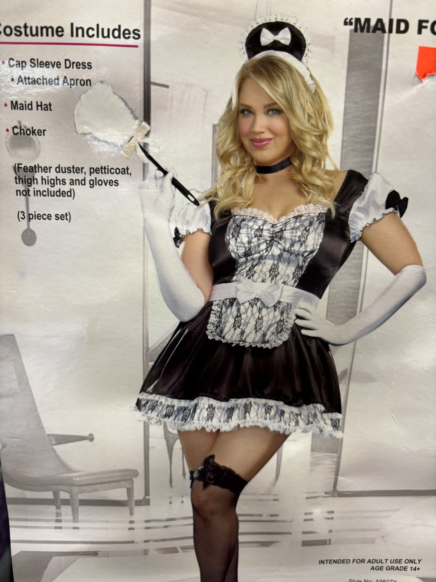 New, Women’s Plus Size 1x 2X Maid Costume