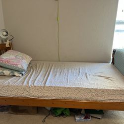 Twin Bed Frame Plus Mattress -$120
