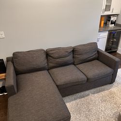 Crate and Barrel reverse-able sectional couch