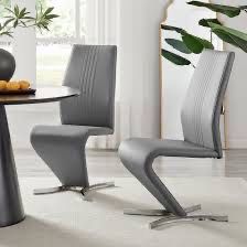 Modern Z-Shaped Dining Chairs – Set