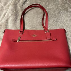 Coach Red Tote Bag 