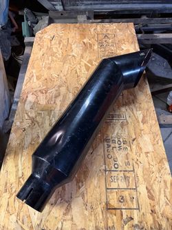 black diesel exhaust stack