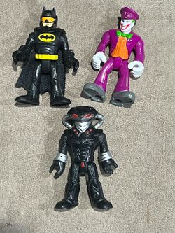 Imaginext DC Comics Batman & Joker & Mantis Action Figures Lot