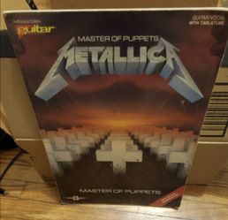 Metallica Master of Puppets Guitar Tab Book