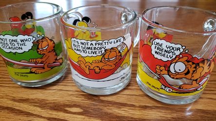 Garfield juice glasses