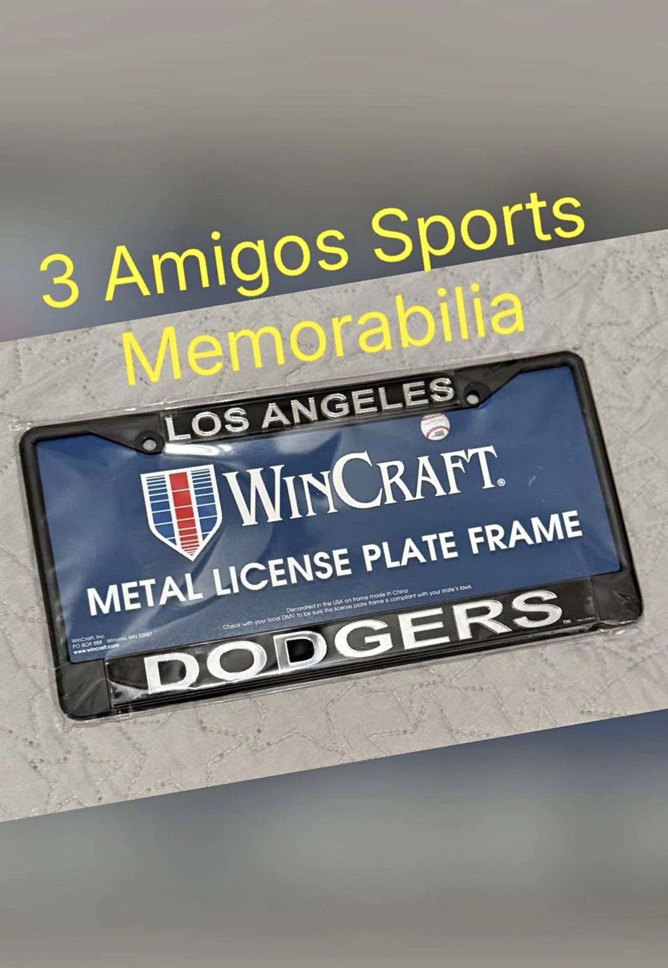 Los Angeles Dodgers Car License Plate