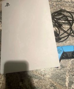 PS5 Disc Edition with two controllers