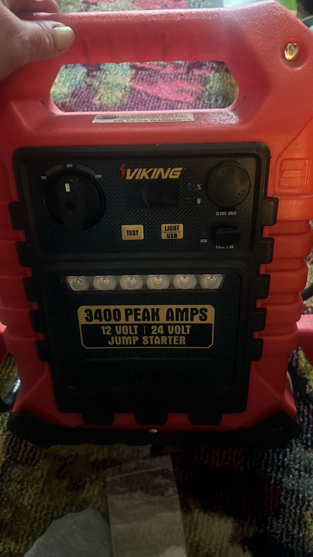 Jump Starter 3400 Peak Amps