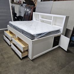 Full Captains Bed And Mattress 
