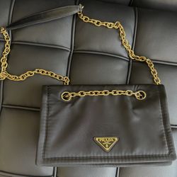 PRADA Tessuto Chain Nylon Bag