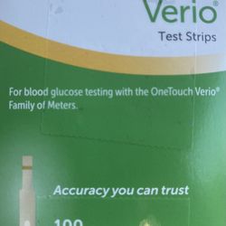 Diabetes Test Strips 100 Count Two Containers Inside
