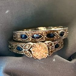 18 K GP Ring set
