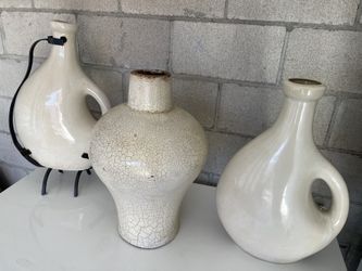3 Deco Vases