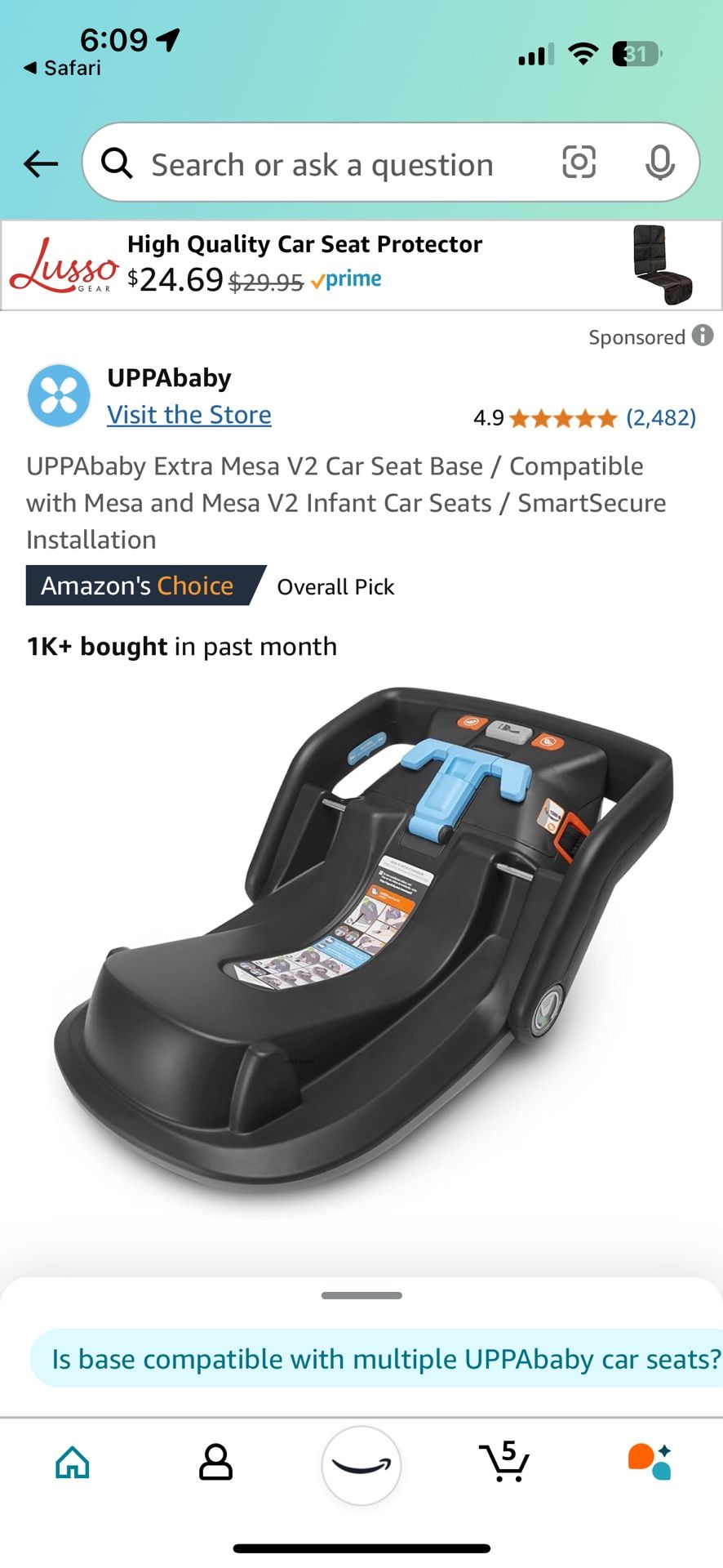 Uppa Baby Base Seat