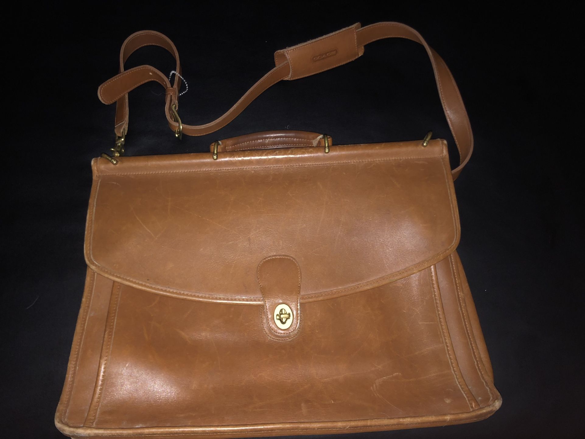 Brown Leather Laptop Bag