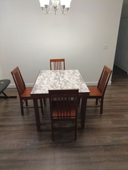 Small dining table and chairs