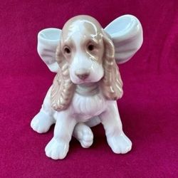  Nao by Lladro "Puppy Present" porcelain figurine,