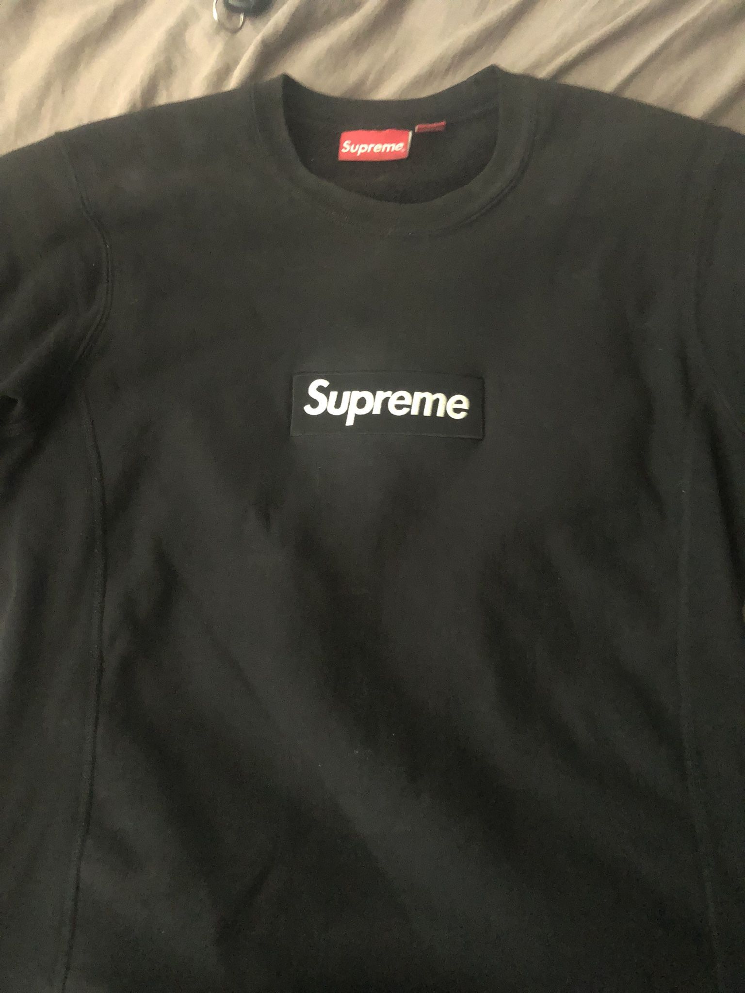 supreme box logo crewneck hoodie