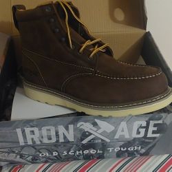 Iron Age Work Steel Toe Boots Mens Size 11