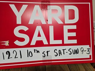 Yard Sale 1221 10th St Bremerton