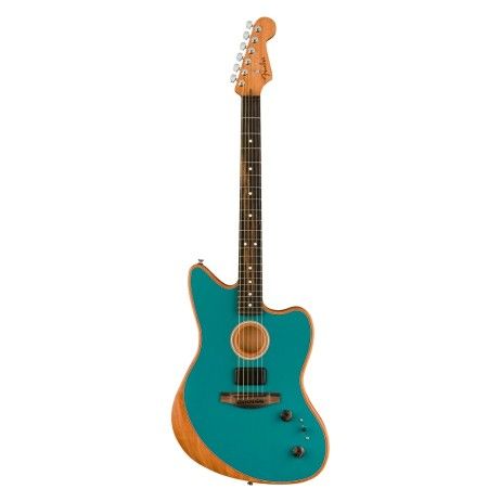 FENDER American Acoustasonic Jazzmaster Acoustic-Electric Guitar (Ocean Turquoise)