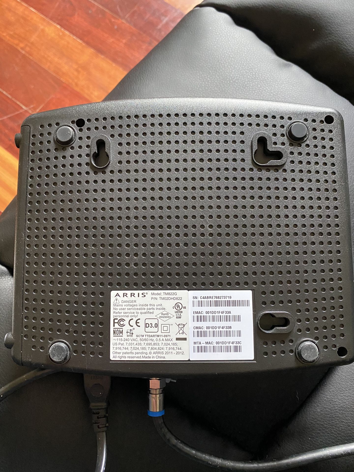 Arris modem Comparable with Comcast