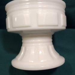 Vintage Randall Glass Company Footed Milk Glass Vase
