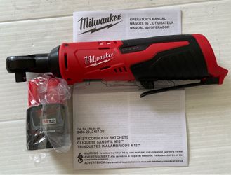 Milwaukee M12 3/8" Ratchet , 2.0 Battery $100