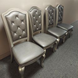 Silver Wooden Chairs 