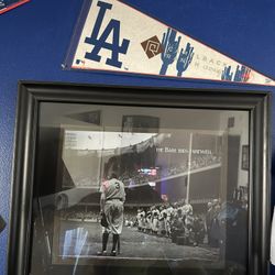 Babe Ruth Picture in A Frame