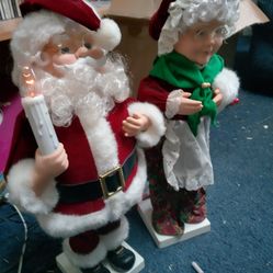 Mr And Mrs Claus Vintage 