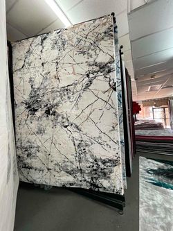 Large Abstract Area Rug White Black Gray