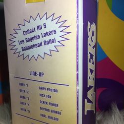 Rare Los Angeles Lakers NBA Karl Malone 2004 Bobble Head In Box 