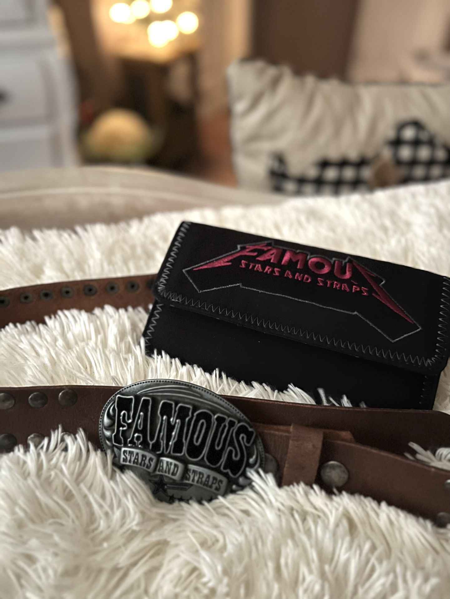 🌹🔥🌹🔥Famous Stars And Straps Belt And Wallet New