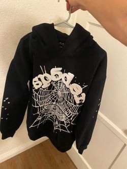 Black and white spider hoodie