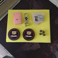 Cadillac Ct6 Keychain Cover Sun Glasses Holder Mat Cup Holder Valve Stem Caps For Tires.$40.