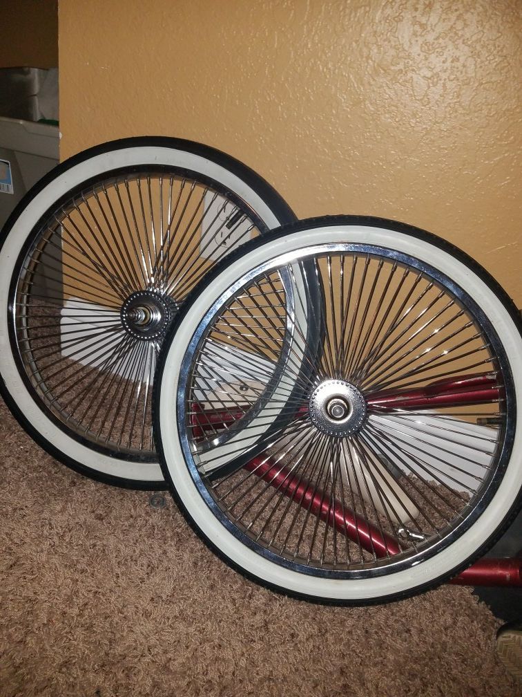 72 SPOKE FAN WHEELS LOWRIDER BIKE RIMS
