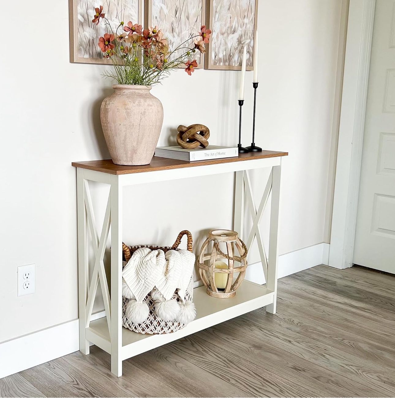 Console Table – Entryway Table – New in Box – White Wood