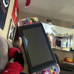 custome Pink Nintendo Switch 