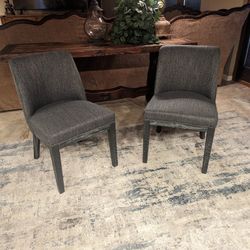 2 DARK GRAY BRAND NEW ACCENT CHAIRS