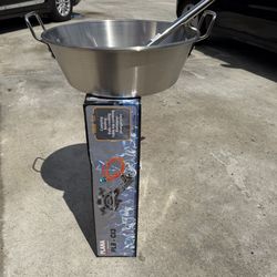 Cazo quemador con escurridor