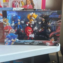 Sonic 3 Movie 5-Inch Action Figure 4-Pack - Sonic, Tails, Shadow, Knuckles
