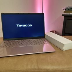 Rosy Pink Trygood 15.6″ FHD Laptop — Celeron N5095, 8 GB RAM, 512 GB SSD 