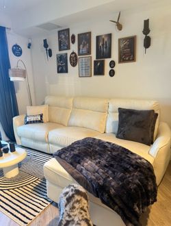 Leather couch moving sale!