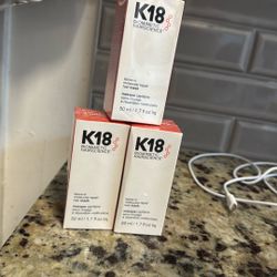 K18 Leave In Molecular Hair Mask , $20 Ea Or 3 For $45